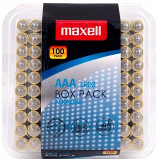 MAXELL Bateria alkaliczna Alkaline LR03 AAA 1.5V 100 szt