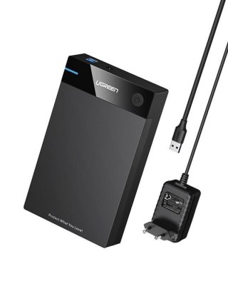 Ugreen Obudowa na dysk SATA 3,5'' HDD; USB 3.0 (czarny)