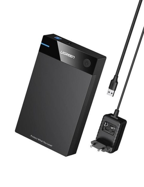 Ugreen Obudowa na dysk SATA 3,5'' HDD; USB 3.0 (czarny)