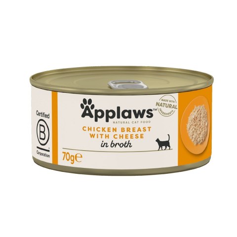APPLAWS Natural Cat Food Kurczak z serem - mokra karma dla kota - 70g