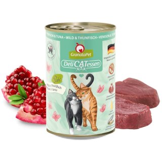 GranataPet DeliCatessen dziczyzna i tuńczyk mokra karma dla kota 400g
