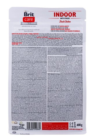 BRIT Care Grain-Free Adult Indoor Anti-Stress - sucha karma dla kota - 400 g