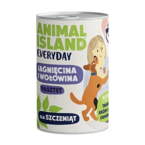 ANIMAL ISLAND Everyday wołowina i jagnięcina dla szczeniąt puszka 400g