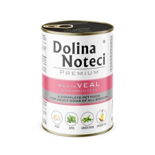 Dolina Noteci Premium cielęcina z zielonym groszkiem 400g