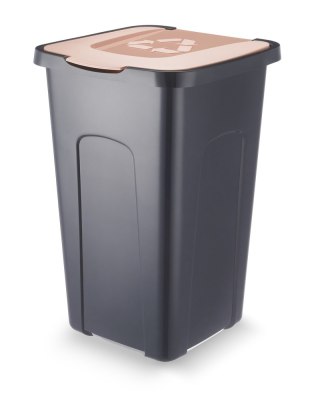 POJEMNIK NA ODPADY SORTA BRĄZOWY 50L