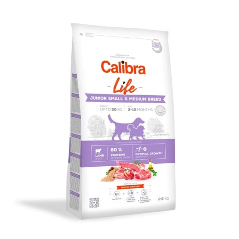 CALIBRA DOG life junior small&medium lamb 2,5kg