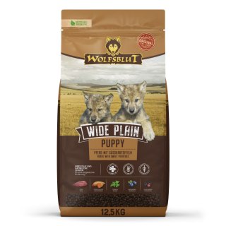 WOLFSBLUT Wide Plain Puppy horse/sweet pota. 12,5kg