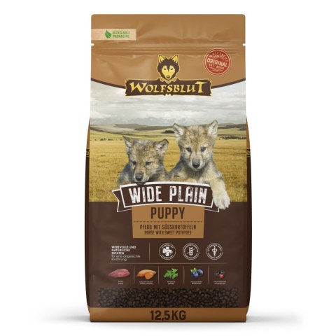 WOLFSBLUT Wide Plain Puppy horse/sweet pota. 12,5kg