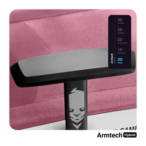 Fotel gamingowy DIABLO X-GAMER różowo-biały