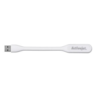 Activejet Lampka do komputera czytania USB 5V Biała