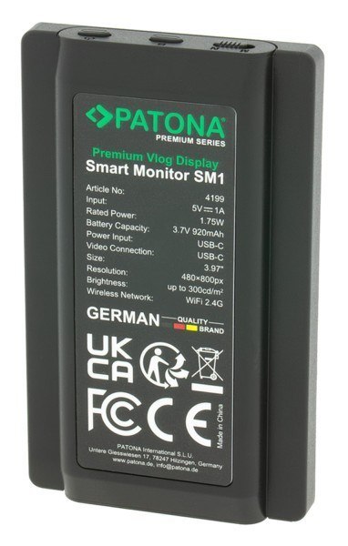 PATONA Premium Vlog Display Smart Monitor SM1 do smartfonów