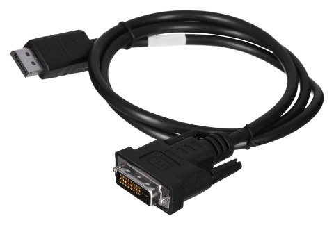 Kabel Lanberg CA-DPDV-10CU-0010-BK (DisplayPort M - DVI-D M; 1m; kolor czarny)