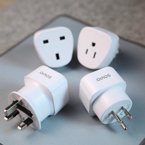 SAVIO ADAPTER PODRÓŻNY, GNIAZDO US - WTYK EU AP-01
