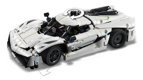 LEGO 42184 Technic - Biały hipersamochód Koenigsegg Jesko Absolut