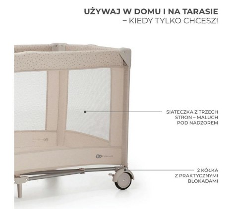 Kinderkraft Joy 2 łóżeczko turystyczne beżowy