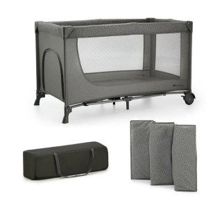 Kinderkraft Łóżeczko turystyczne Joy 2 ciemnoszary