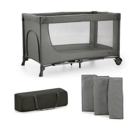 Kinderkraft Łóżeczko turystyczne Joy 2 ciemnoszary