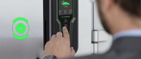 Qoltec Mobilna ładowarka do samochodu elektrycznego EV z regulacją 2w1 Typ2 7kW CEE 32A/5 PIN 230V LCD Przenośna Wallbox 5m