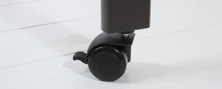 Kółka do łóżeczka dla niemowląt- komplet czarnych kółek 4 sztuki