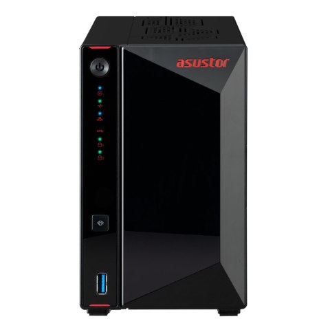 NAS Asustor AS5402T; Tower; 2x (3.5" SATA HDD/ 2.5" SSD); Intel Celeron N5105, 4GB DDR4 SODIMM (max. 16GB), 2x 2.5GbE, 4x M.2 22