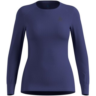 Bielizna termoaktywna z długim rękawem Odlo BL TOP crew neck s/s ACTIVE WARM roz. M Niebieska