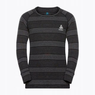 Zestaw bielizny dziecięcej Odlo Set long ACTIVE WARM ECO SET roz. 104cm Czarno-Szary