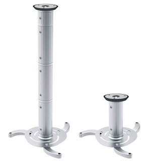 Uchwyt sufitowy do projektora Maclean MC-517 (80 mm - 980 mm; 10 kg; kolor srebrny)