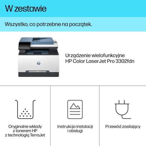 Urzadzenie wielofunkc.HP Color LaserJet Pro 3302fdn