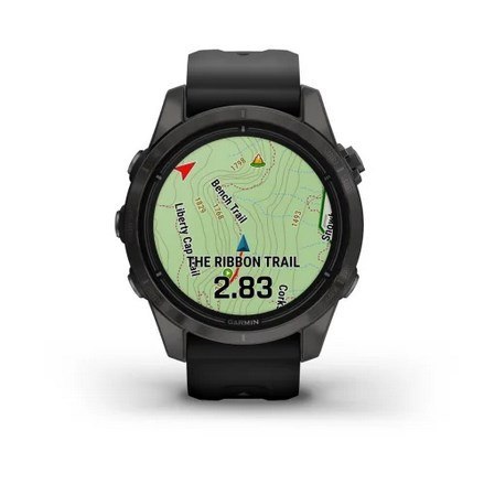 Zegarek sportowy Garmin EPIX PRO (Gen 2) AMOLED 42mm Sapphire Titanium/Szary