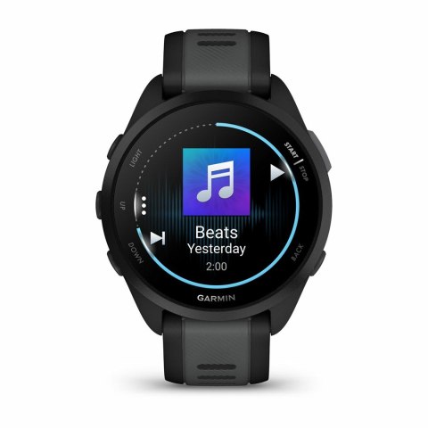 Zegarek sportowy Garmin Forerunner 165 Music AMOLED 43mm Black/­Slate Grey