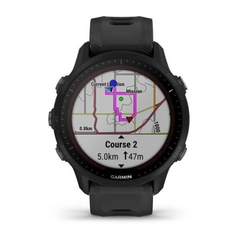 Zegarek sportowy Garmin Forerunner 955 Solar 46mm Czarny