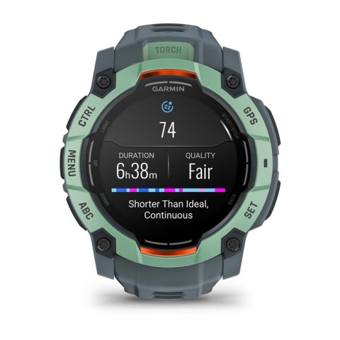 Zegarek sportowy Garmin Instinct 3 AMOLED 50mm Neotropic Twilight Zielony