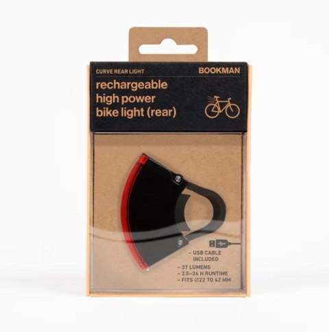 Lampka rowerowa BOOKMAN Curve Rear Light 37lm
