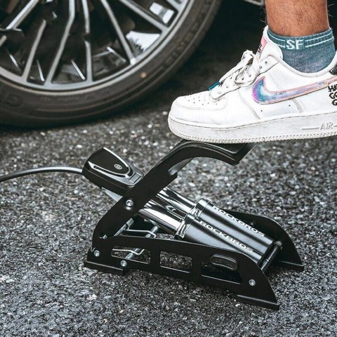 Pompka nożna Rockbros 42430001001 z wyświetlaczem - czarna