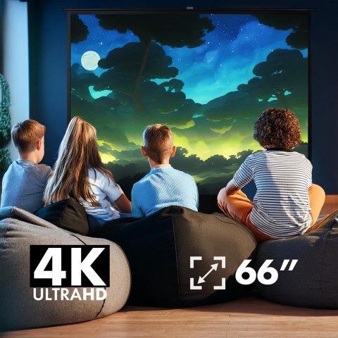 MACLEAN PRZENOŚNY EKRAN PROJEKCYJNY, KOMPAKTOWY, PODŁOGOWY, 16:9 MC-210