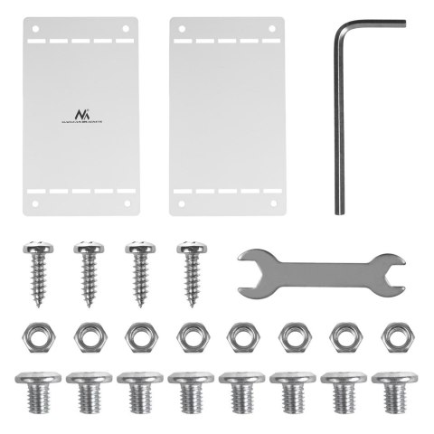 MACLEAN KOMPAKTOWY ORGANIZER PODBIURKOWY NA KABLE, MAX. OBCIĄŻENIE 5KG, BIAŁY, MC-107 W
