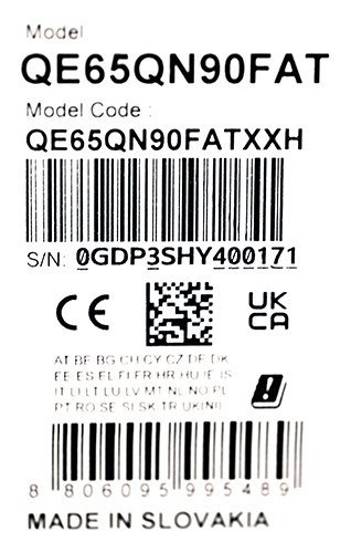 Telewizor Samsung QE65QN90F Neo QLED 65'' 4K Ultra HD 165 Hz Tizen Dolby Atmos Czarny