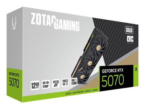 Karta graficzna ZOTAC GAMING GeForce RTX 5070 SOLID OC 12GB