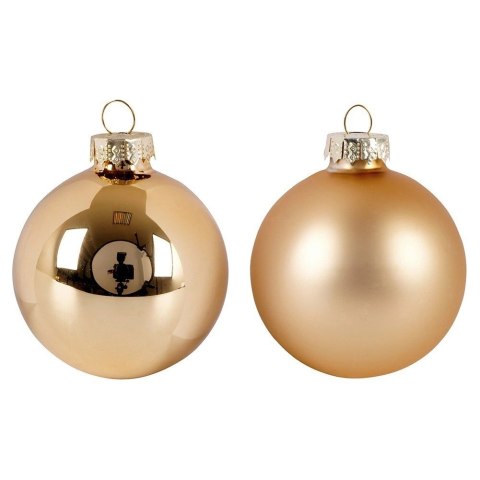 Bombki Choinkowe Home Styling Collection Złote 6 cm Szklane 20 szt.