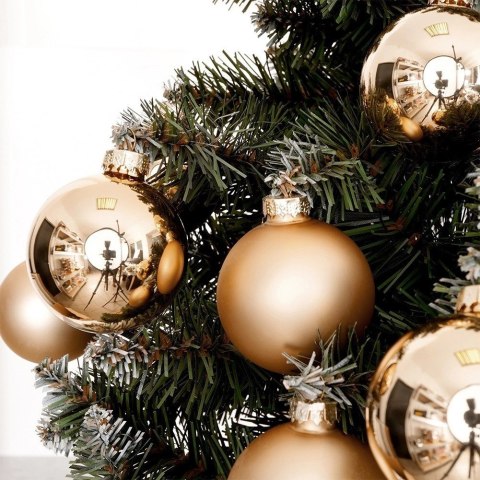 Bombki Choinkowe Home Styling Collection Złote 6 cm Szklane 20 szt.