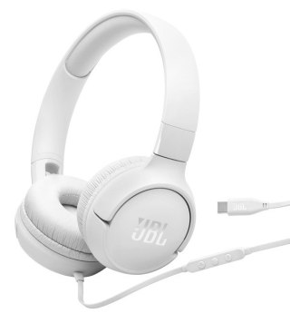 Słuchawki przewodowe JBL Tune 520 USB-C Biały