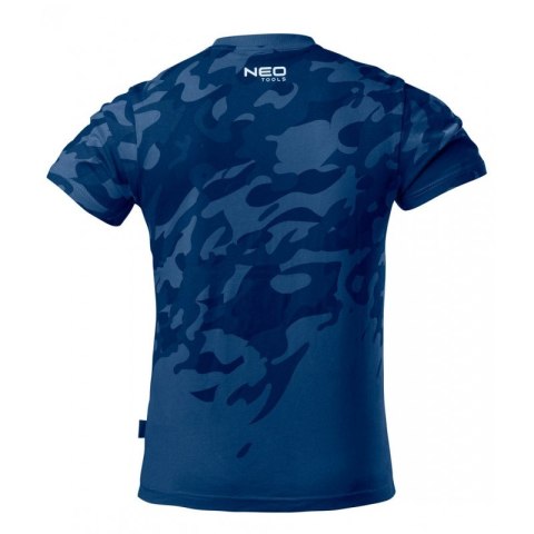 T-SHIRT ROBOCZY CAMO NAVY, ROZMIAR M