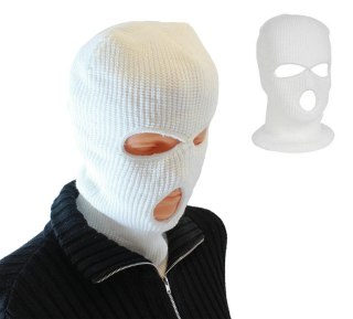 BQ42C Kominiarka balaclava 3 otwory whit