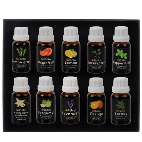 Olejki Zapachowe - zestaw 10szt. 15ml Ruhhy 21938