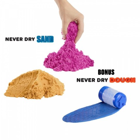 Piasek kinetyczny wonder factory never dry sand bag, pomarańczowy, czerwony