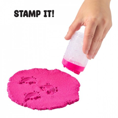 Piasek kinetyczny wonder factory never dry sand bag, pomarańczowy, czerwony