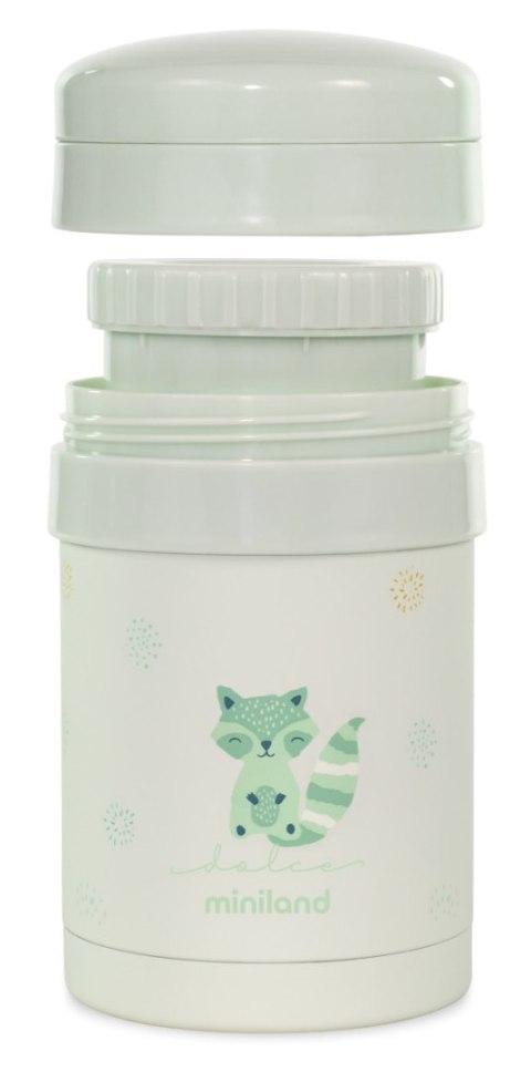 ND19_ML89441 Termos na jedzenie z 2 pojemnikami hermetycznymi 700 ml Dolce - Miętowy