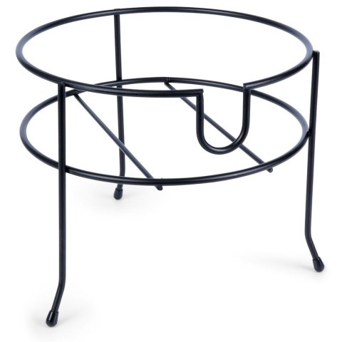 Stojak Pod Słój z Kranikiem Metalowy Czarny Stabilny 23,5 cm VILDE