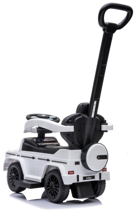 ND31_J05_045_0_2 Jeździk pchacz chodzik dla dziecka Mercedes Benz G350d z popychaczem biały