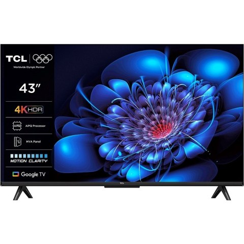 Telewizor TCL 43P69K LED 43'' 4K Ultra HD Google TV Dolby AC4 DVB-T2 Czarny